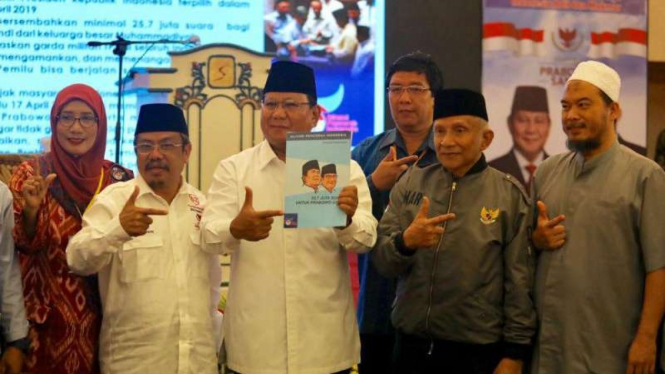 Prabowo di acara Sillaturahmi & Konsolidasi Nasional Aliansi Pencerah Indonesia.