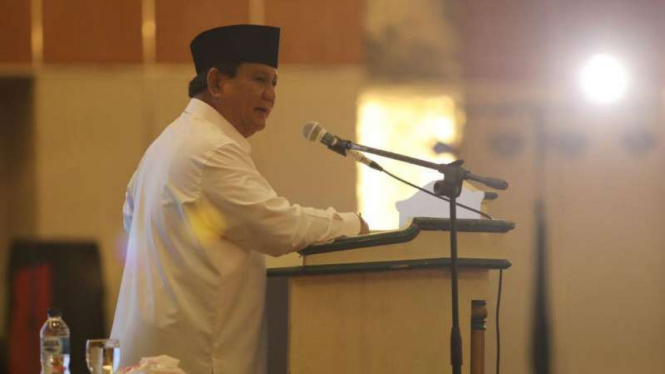 Calon presiden nomor urut 02 Prabowo Subianto.