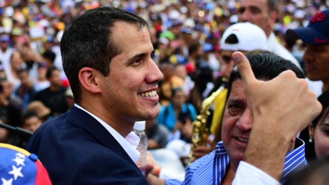 Pemimpin oposisi Venezuela, Juan Guaido.-AFP