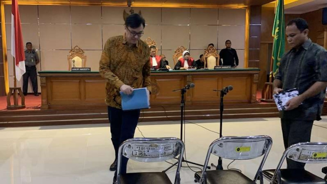 Bos Meikarta Billy Sindoro di Pengadilan Tipikor Bandung 