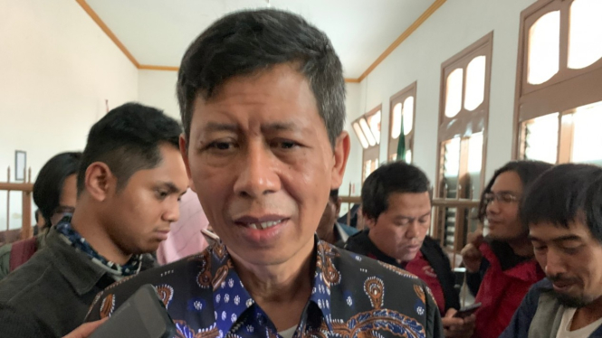 Mantan Kepala Lembaga Pemasyarakatan Sukamiskin, Wahid Husein, seusai menjalani sidang di Pengadilan Negeri Kelas 1A Khusus Bandung, Jawa Barat, Rabu, 6 Maret 2019.