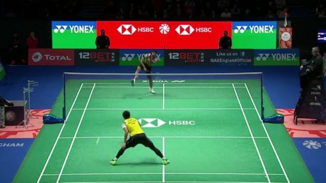 Smes keras mematikan Kidambi Srikanth ke Jonatan Christie.