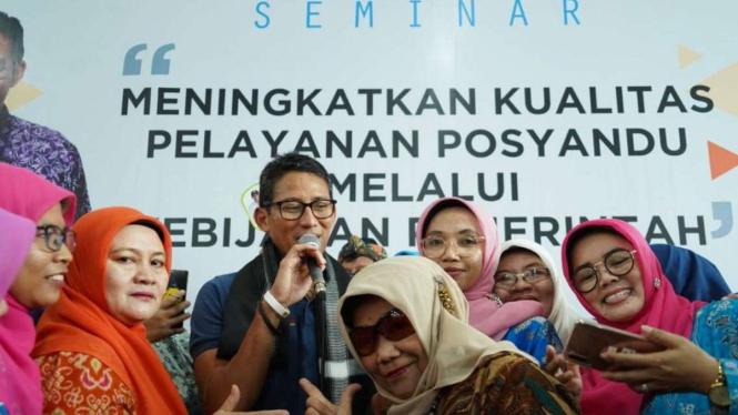 Sandiaga Uno kunjungi posyandu Ciamis, Jabar