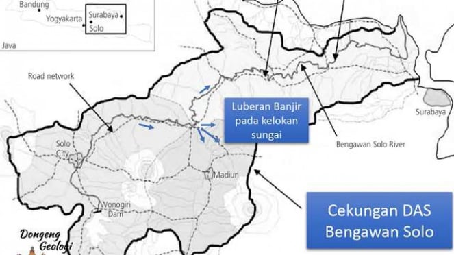 Peta banjir Tol Madiun