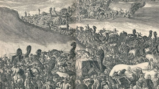Mansa Musa berkelana ke Mekah dengan rombongan berisi 60 ribu orang dan 12 ribu budak.-Getty Images