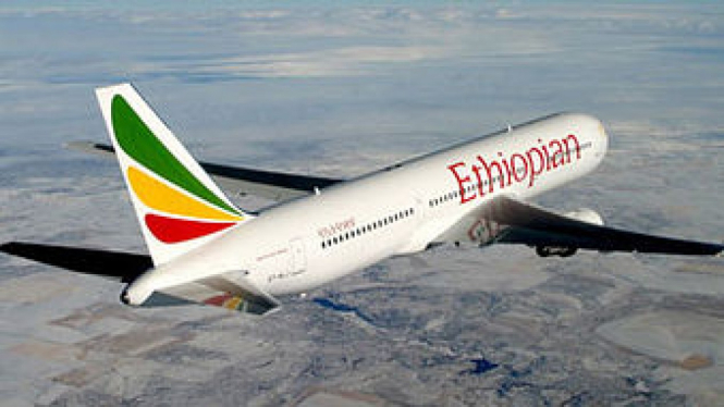 Maskapai penerbangan Ethiopian Airlines adalah maskapai terbesar di Afrika.