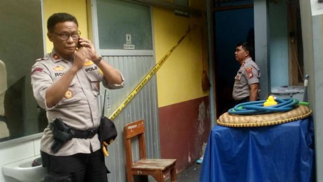 Lokasi penemuan mayat murid SD di toilet sekolah di Depok