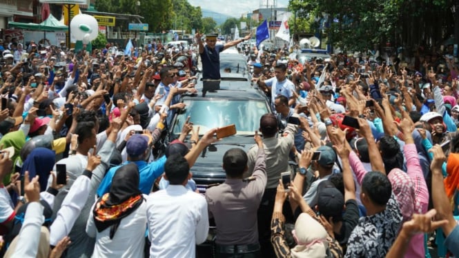 Cawapres nomor urut 02 Sandiaga Uno di Bima