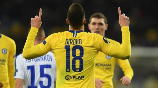 Bomber Chelsea, Olivier Giroud cetak hattrick di pentas Europa League