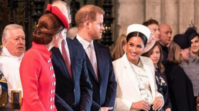 Kate Middleton-William dan Meghan Markle-Harry di Westminster Abbey