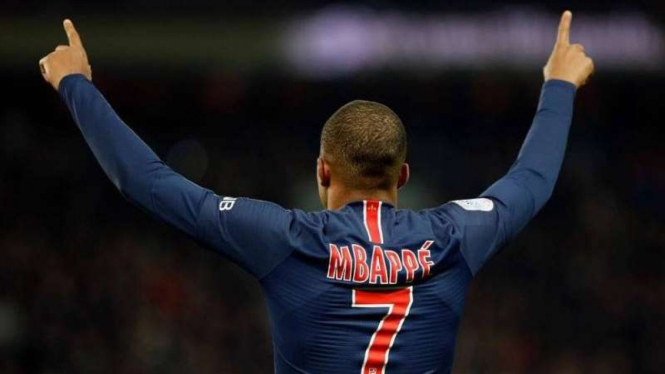 Penyerang Paris Saint-Germain (PSG), Kylian Mbappe