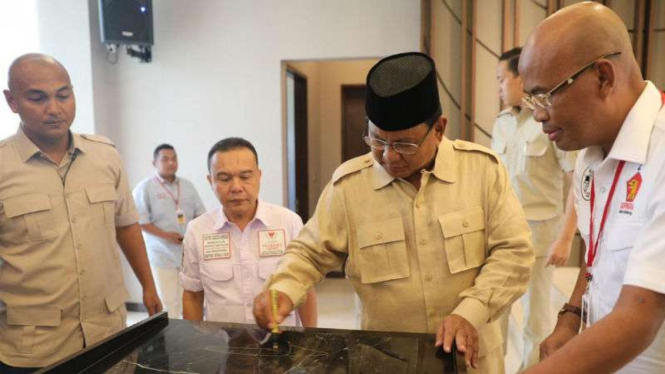 Ketum Partai Gerindra Prabowo Subianto meresmikan Kantor DPD Gerindra Banten