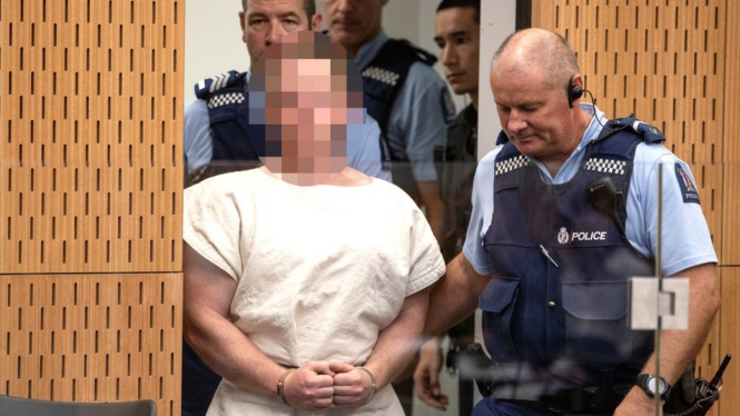 Brenton Tarrant, 28, appeared in court on Saturday in relation to the mosque attacks - Reuters