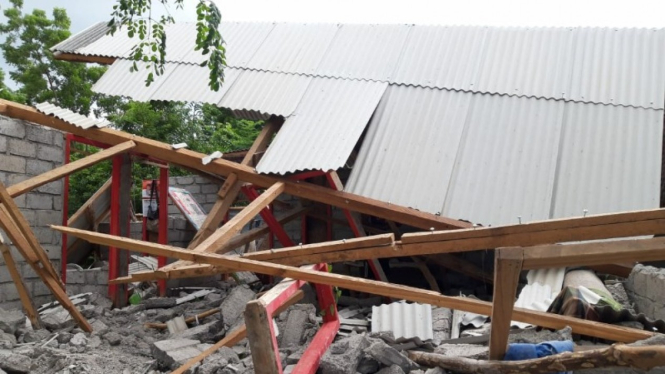 Gempa bumi bermagnitudo 5,8 pada skala richter mengguncang Lombok