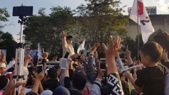 Capres Prabowo Subianto di Samarinda