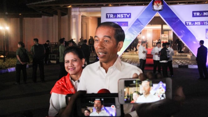 Jokowi Tiba di Lokasi Debat Ketiga Cawapres 2019