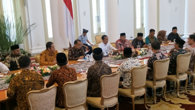 Presiden Jokowi melakukan audiensi di Istana Bogor
