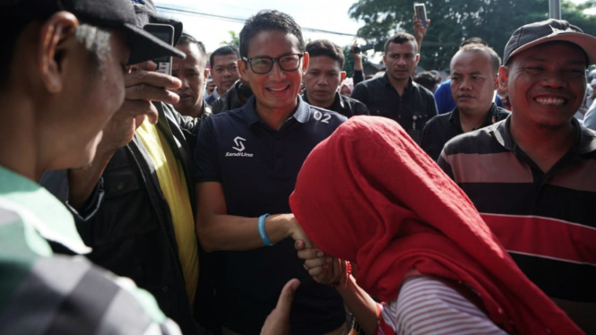 Cawapres nomor urut 02 Sandiaga Uno.