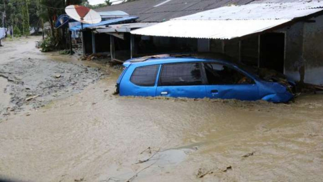 Banjir bandang di Sentani, Jayapura, Papua.