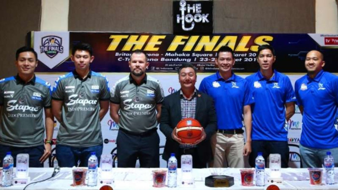 Konferensi pers jelang laga Final IBL Pertamax 2018-2019
