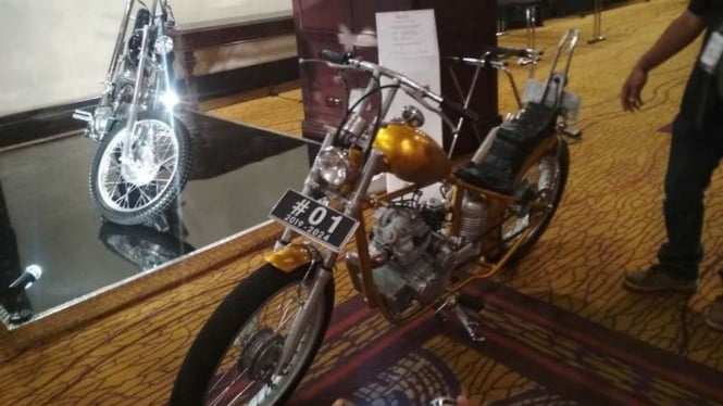 Motor chopper Jokowi yang akan dilelang.