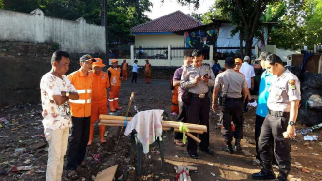Penemuan mayat bayi di Pasar Minggu, Jakarta Selatan, Rabu, 20 Maret 2019.