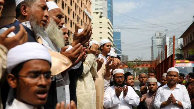 Umat Islam di Bangladesh berdoa untuk para korban serangan teror Christchurch.