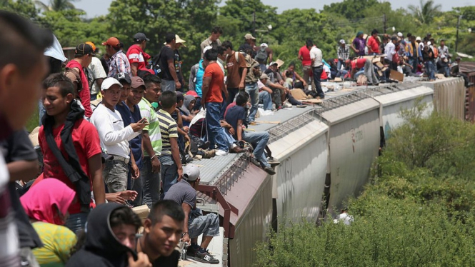 Jumlah imigran kurang dari 4% penduduk dunia tetapi masalah itu telah menjadi perkara besar di sejumlah negara.-Getty Images