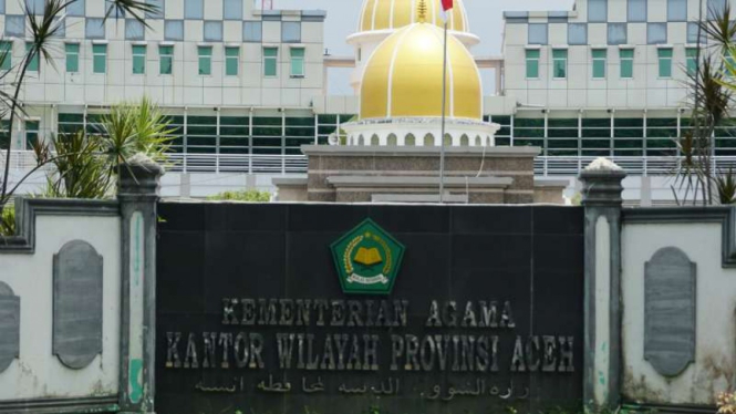 Gedung Kantor Wilayah Kementerian Agama Aceh di Banda Aceh.
