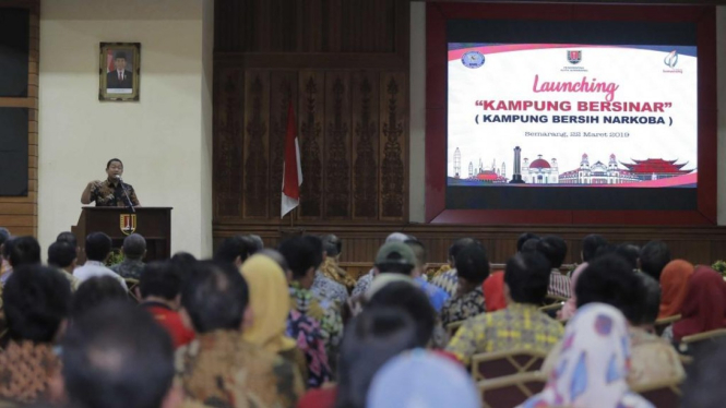 Hendrar Prihadi meluncurkan gerakan pencegahan peredaran narkoba.