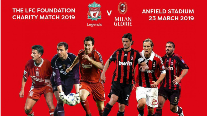 Laga klasik, Liverpool Legends Vs Milan Glory