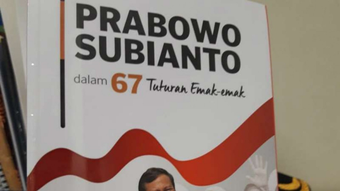 Peluncuran buku berjudul Prabowo Subianto dalam 67 Tuturan Emak-emak di Media Ce