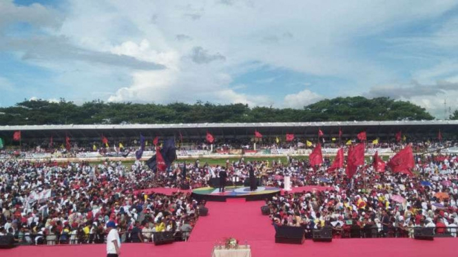 Stadion Maulana Yusuf di Serang, lokasi kampanye terbuka Jokowi