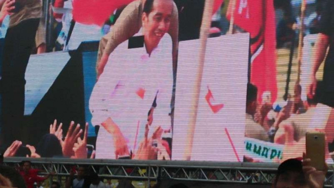 Jokowi kampanye di Serang, Banten
