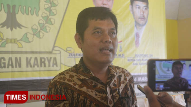 Anggota Bappilu sekaligus Fungsionaris DPP Partai Golkar, Zulfikar Arse Sadikin. (Foto : Erwin Wanyudi / TIMES Indonesia).