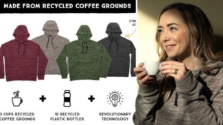 Ada Hoodie Ramah Lingkungan, Dibuat dari Ampas Kopi dan Botol Plastik