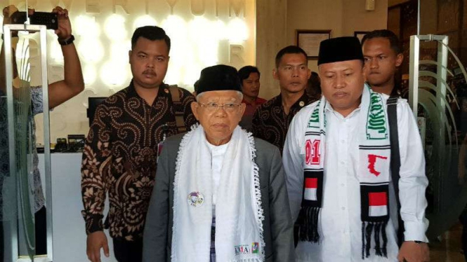 Calon Wakil Presiden nomor urut 01 Ma'ruf Amin, di Yogyakarta.