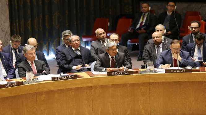 Wakil Menteri Luar Negeri RI AM Fachir di Sidang Dewan Keamanan PBB