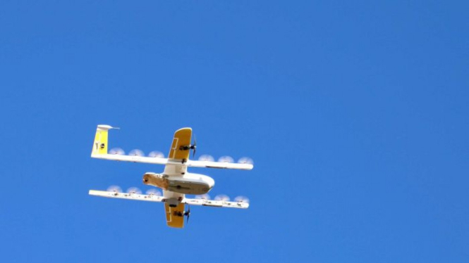 Di Canberra sedang dilakukan uji coba pengiriman makanan lewat drone semacam gojek terbang