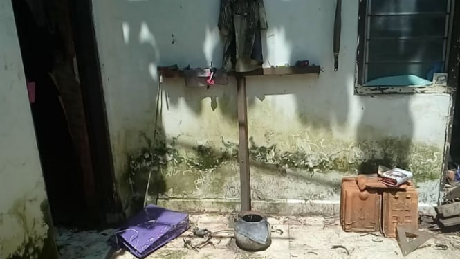 Jelangkung di lokasi ritual di kawasan Depok, Jawa Barat