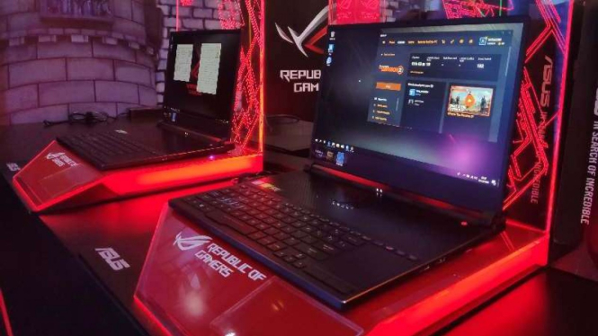 Laptop gaming Asus ROG Zephyrus S GX701 dan GX531.