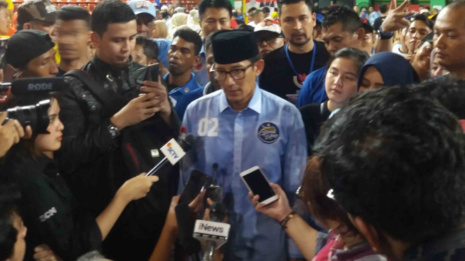 Cawapres nomor urut 02 Sandiaga Uno