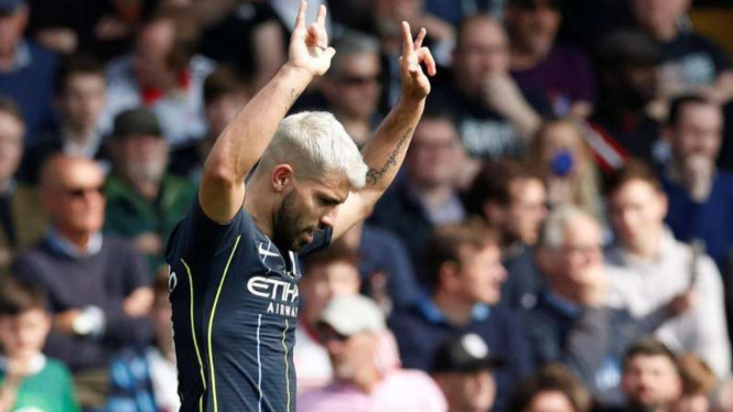 Striker Manchester City, Sergio Aguero.