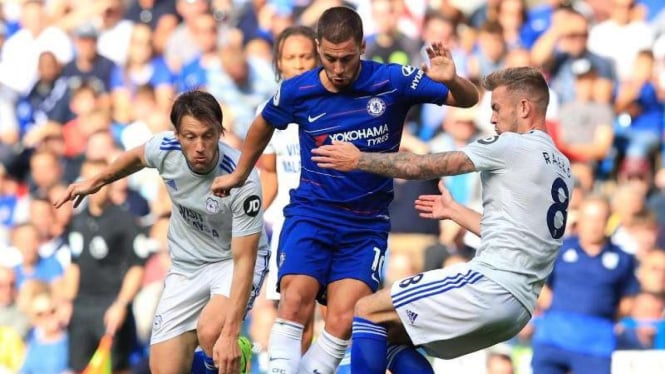 Pertandingan Premier League antara Chelsea melawan Cardiff City