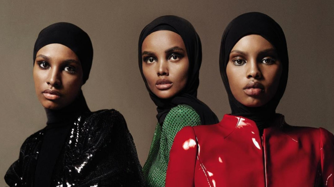 Model berhijab di Vogue Arabia