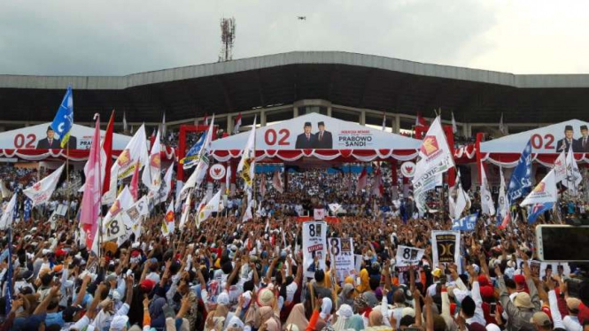 Kampanye akbar Prabowo-Sandi di Gelora Delta Sidoarjo, Jawa Timur.