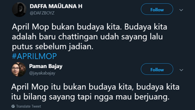 April Mop bukan budaya kita