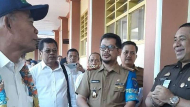 Mendikbud Muhadjir Effendy meninjau UNBK di Makassar