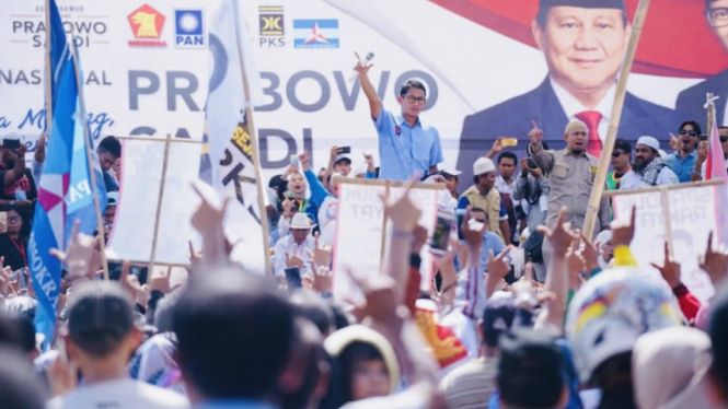 Cawapres nomor urut 02 Sandiaga Uno kampanye di Palopo