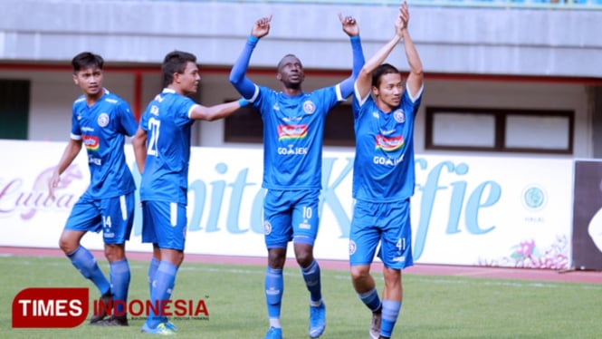 Tim Arema FC. (Tria Adha/TIMES Indonesia)